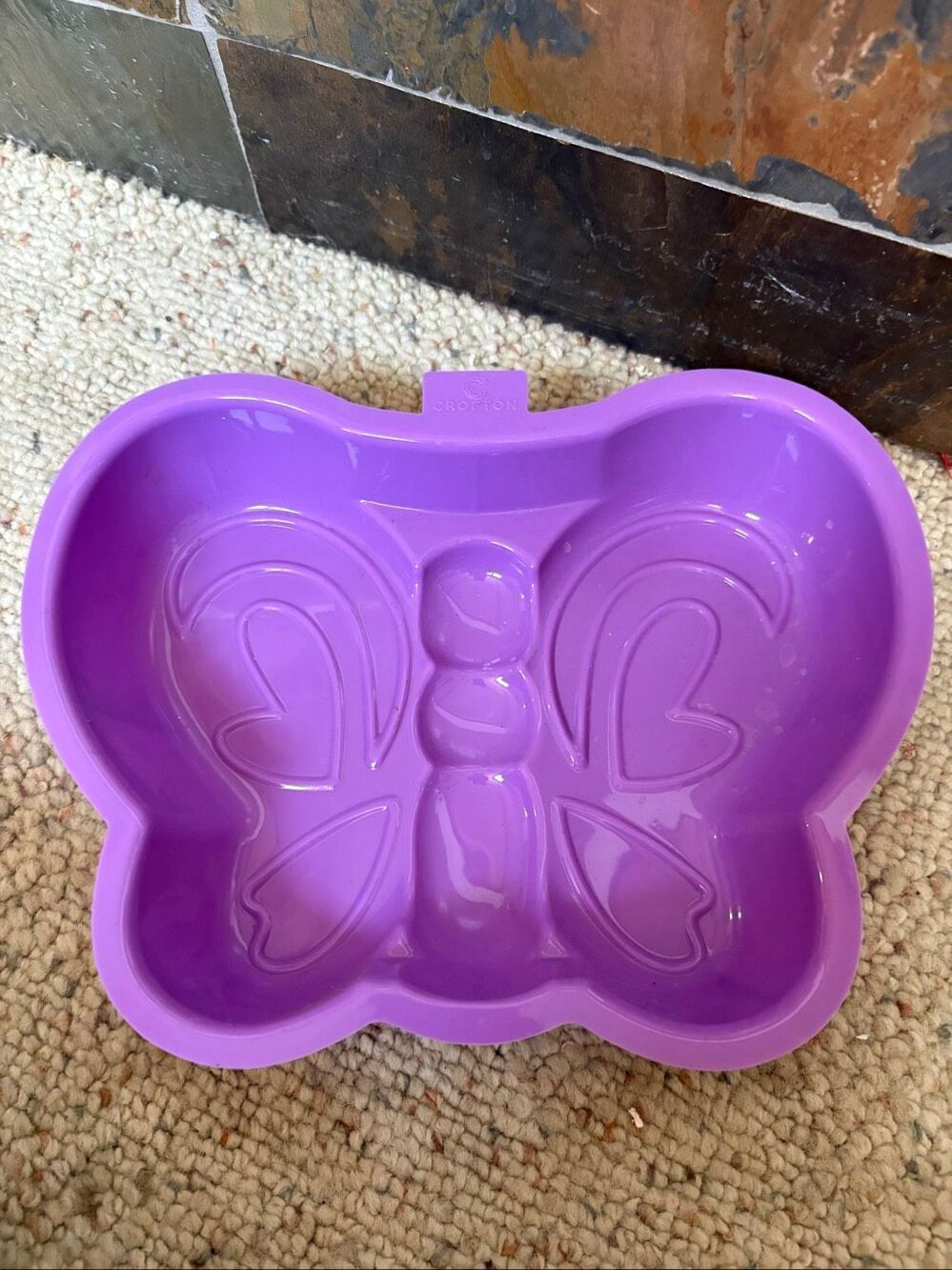Crofton Purple Butterfly Silicone Cake Baking Mold Pan 10” x 8”